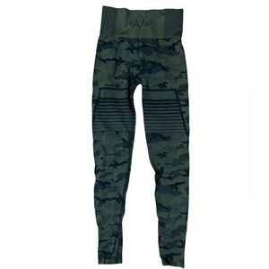 GAVELO Women's Camo Green Compression Performance Leggings